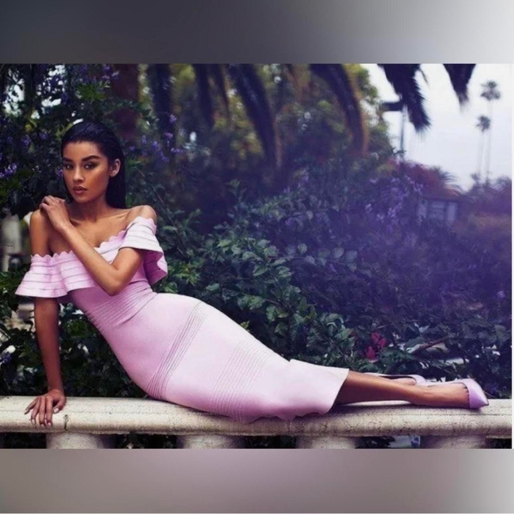 House of CB Lilac Midi Dress